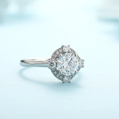 PT950 Platinum 1.05ct Circular Lab Grown Diamond Ring MHR277