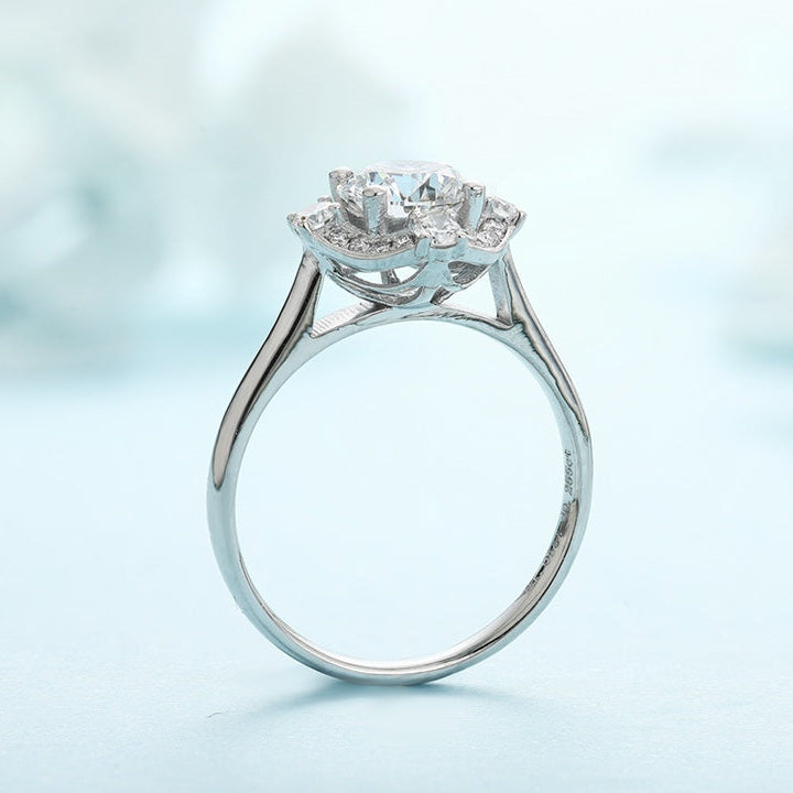 PT950 Platinum 1.05ct Circular Lab Grown Diamond Ring MHR277