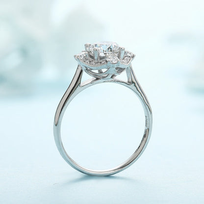 PT950 Platinum 1.05ct Circular Lab Grown Diamond Ring MHR277