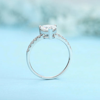 PT950 Platinum 1.10ct Heart Shaped Lab Grown Diamond Ring A PTJ133