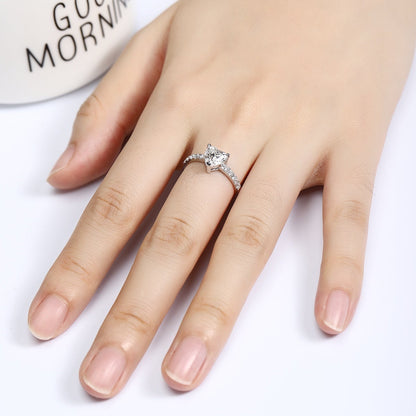 PT950 Platinum 1.10ct Heart Shaped Lab Grown Diamond Ring A PTJ133