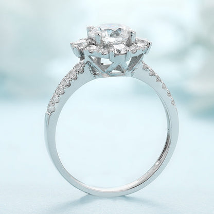 PT950 Platinum Circular 1ct Lab Grown Diamond Ring MTR014