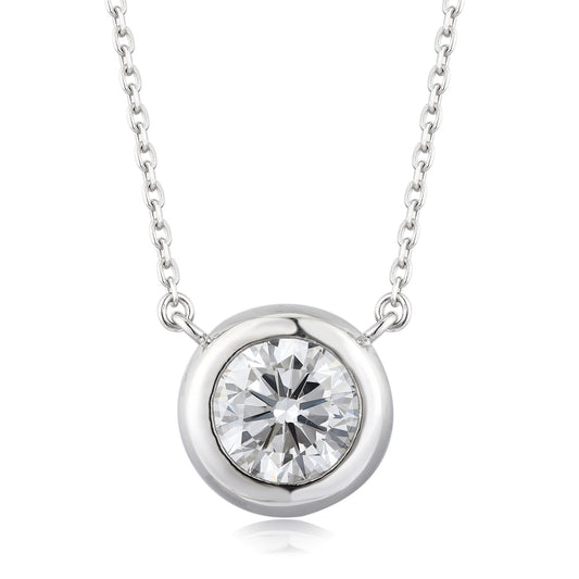 PT950 1.0ct Lab Grown Diamond Bubble Necklace