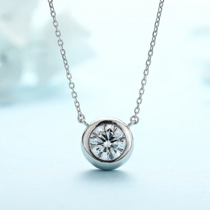 PT950 1.0ct Lab Grown Diamond Bubble Necklace