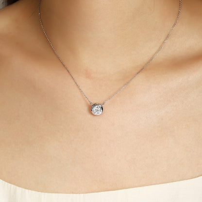 PT950 1.0ct Lab Grown Diamond Bubble Necklace