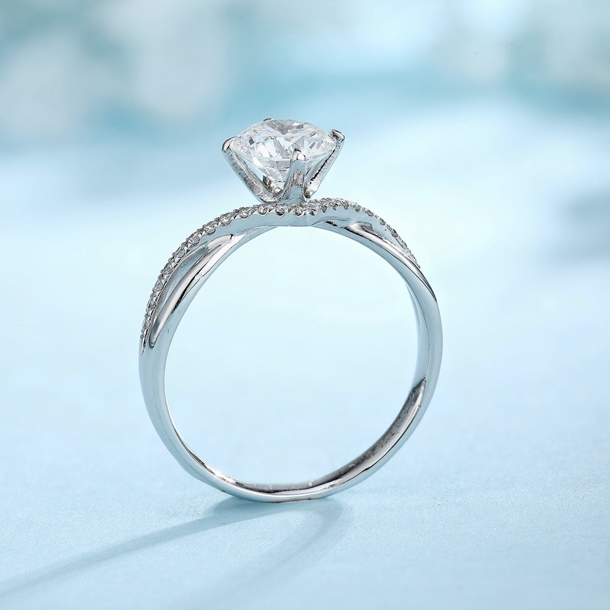 PT950 Circular Lab Grown Diamond Ring PTJ091