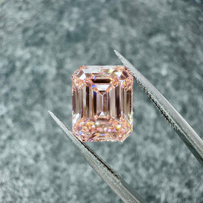 CVD Lab Grown Pink Color Diamonds Emerald Cut 0.5ct~5.0ct With IGI Certificate