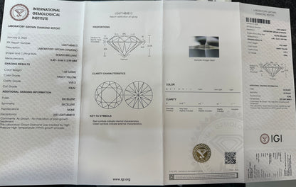 HPHT Lab Grown Yellow Color Diamonds Round Shape 0.5ct~5.0ct VVS/VS With IGI Certificate