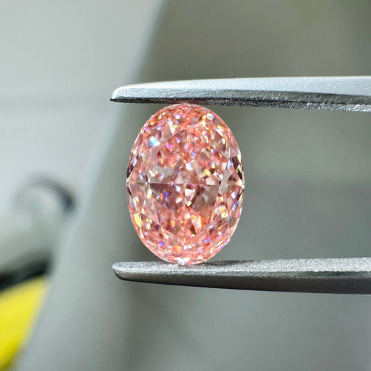 HPHT Lab Grown Pink Color Diamonds Oval Shape 0.5ct~5.0ct VVS/VS With IGI Certificate
