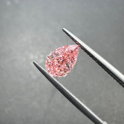 HPHT Lab Grown Pink Color Diamonds Briolette Shape 0.5ct~5.0ct VVS/VS With IGI Certificate