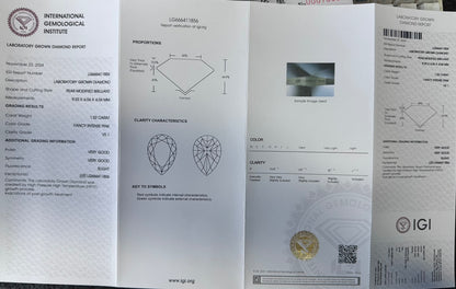 HPHT Lab Grown Pink Color Diamonds Briolette Shape 0.5ct~5.0ct VVS/VS With IGI Certificate