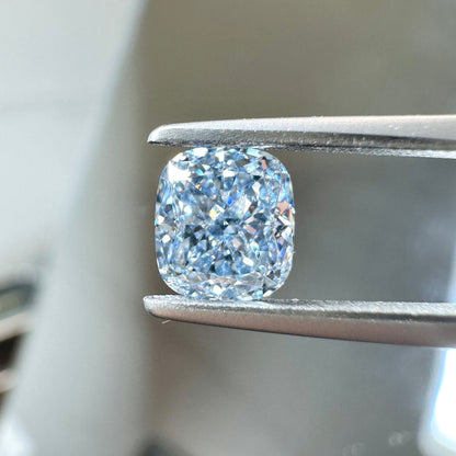 HPHT Lab Grown Blue Color Diamonds Cushion Shape 0.5ct~5.0ct VVS/VS With IGI Certificate