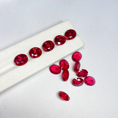 Czochralski Lab Grown Ruby Oval Shape