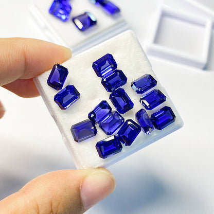 Czochralski Cultivate Sapphire Emerald Cut