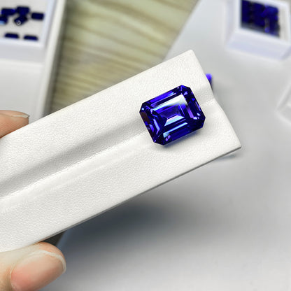 Czochralski Cultivate Sapphire Emerald Cut