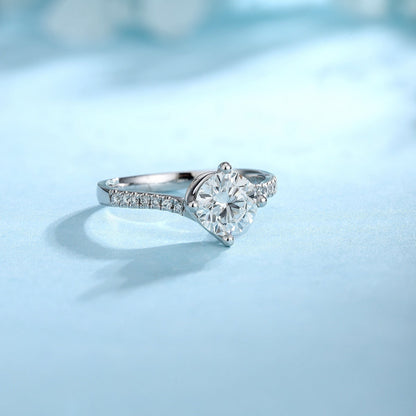 PT950 1.03ct Circular Lab Grown Diamonds Ring PTJ100 Platinum