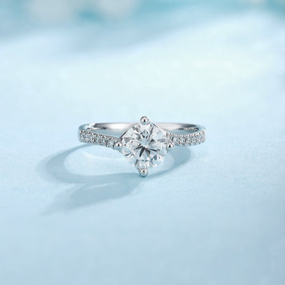 PT950 1.03ct Circular Lab Grown Diamonds Ring PTJ100 Platinum