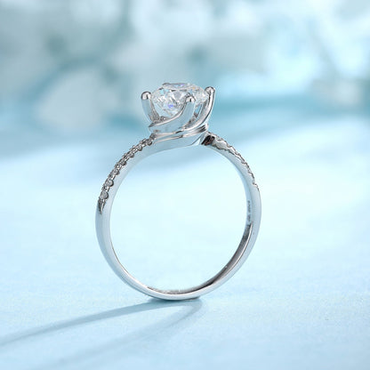 PT950 1.03ct Circular Lab Grown Diamonds Ring PTJ100 Platinum