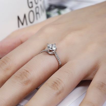 PT950 1.03ct Circular Lab Grown Diamonds Ring PTJ100 Platinum