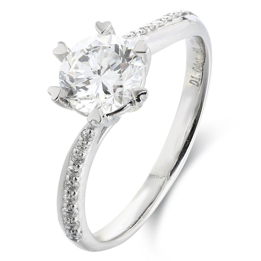 PT950 1.04ct Circular Lab Grown Diamond Ring PTJ097 Platinum
