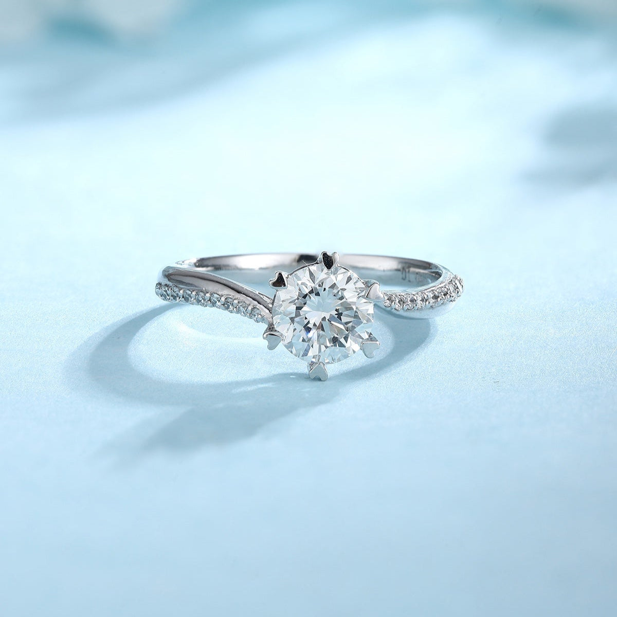 PT950 1.04ct Circular Lab Grown Diamond Ring PTJ097 Platinum