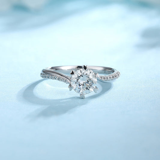 PT950 1.04ct Circular Lab Grown Diamond Ring PTJ097 Platinum