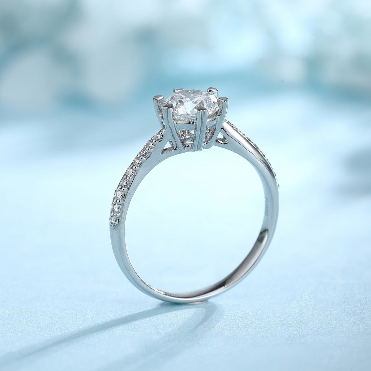 PT950 1.04ct Circular Lab Grown Diamond Ring PTJ097 Platinum