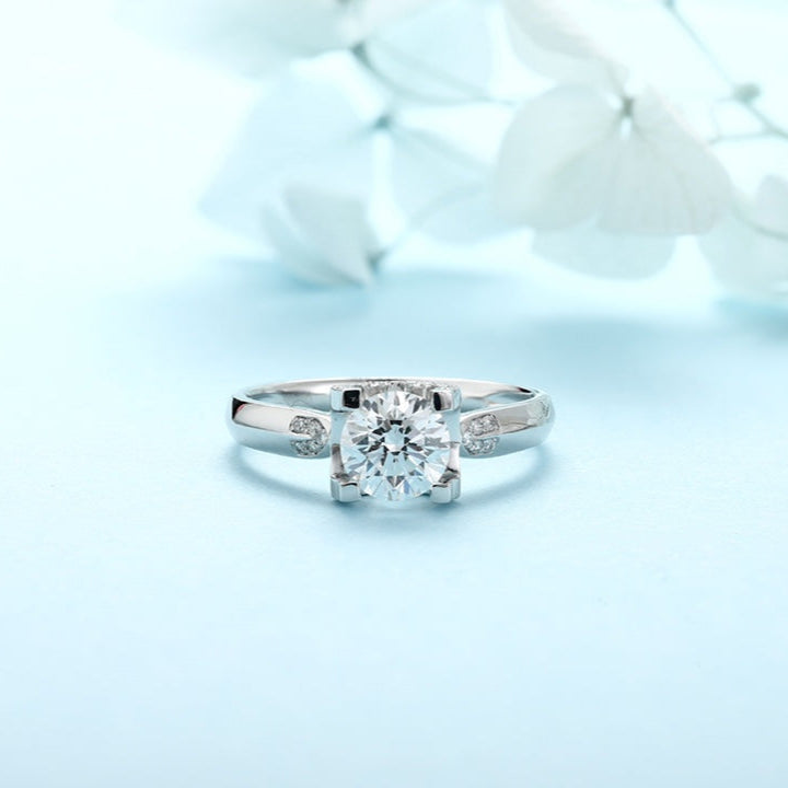 PT950 1.10ct Circular Lab Grown Diamond Ring MT0039