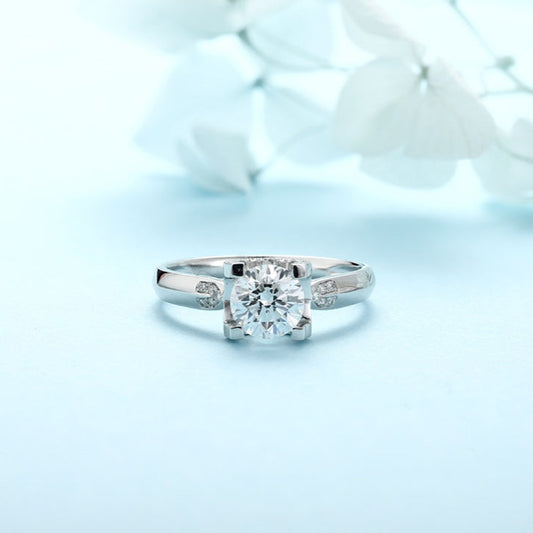 PT950 1.10ct Circular Lab Grown Diamond Ring MT0039