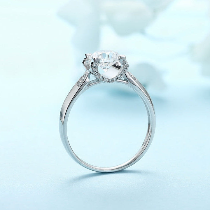 PT950 1.10ct Circular Lab Grown Diamond Ring MT0039