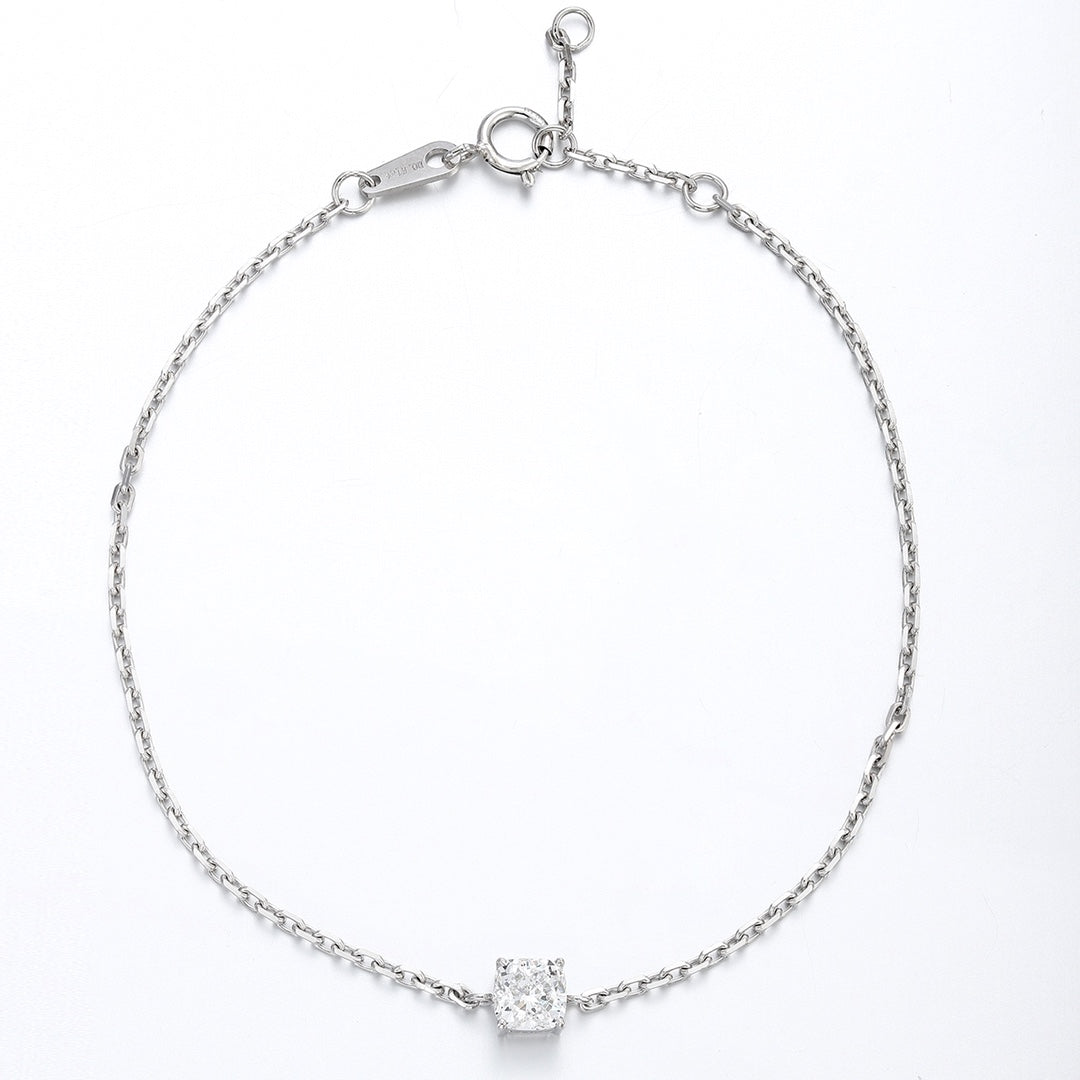 PT950 0.51ct Lab Grown Diamond Pillow Shaped Bracelet