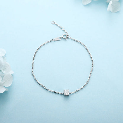 PT950 0.51ct Lab Grown Diamond Pillow Shaped Bracelet