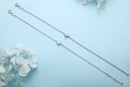 PT950 0.51ct Lab Grown Diamond Pillow Shaped Bracelet