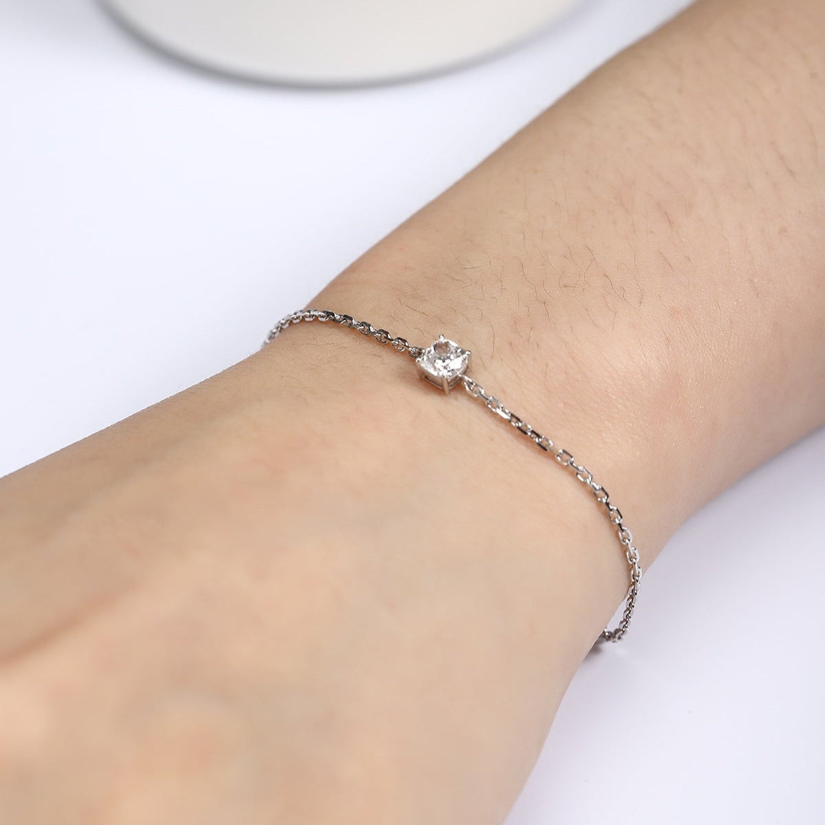 PT950 0.51ct Lab Grown Diamond Pillow Shaped Bracelet