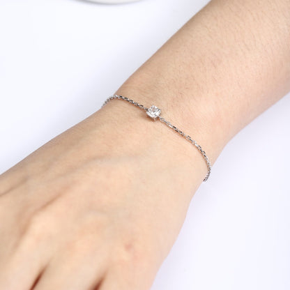 PT950 0.51ct Lab Grown Diamond Pillow Shaped Bracelet