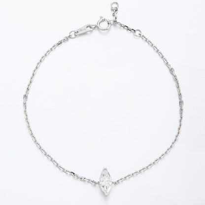 PT950 0.55ct Lab Grown Diamond Marquise Shape Bracelet