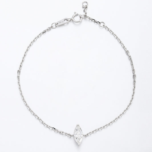 PT950 0.55ct Lab Grown Diamond Marquise Shape Bracelet