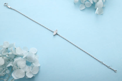 PT950 0.55ct Lab Grown Diamond Marquise Shape Bracelet