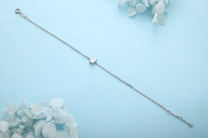 PT950 0.54ct Lab Grown Diamond Radiant Cut Bracelet