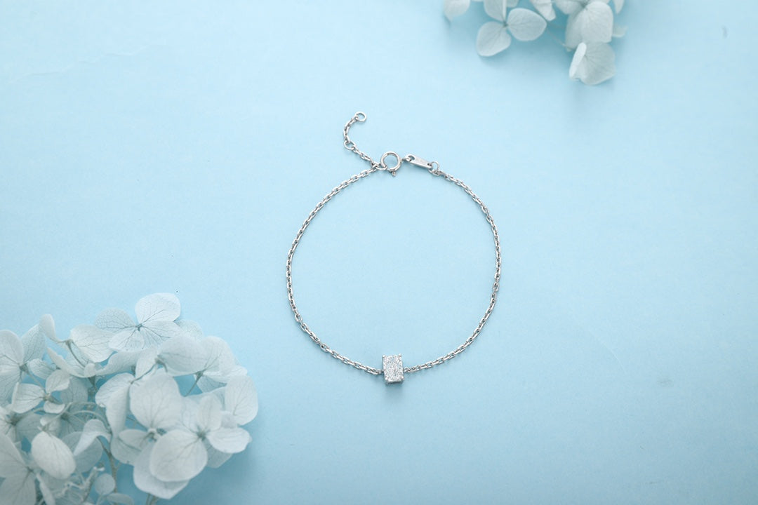 PT950 0.54ct Lab Grown Diamond Radiant Cut Bracelet