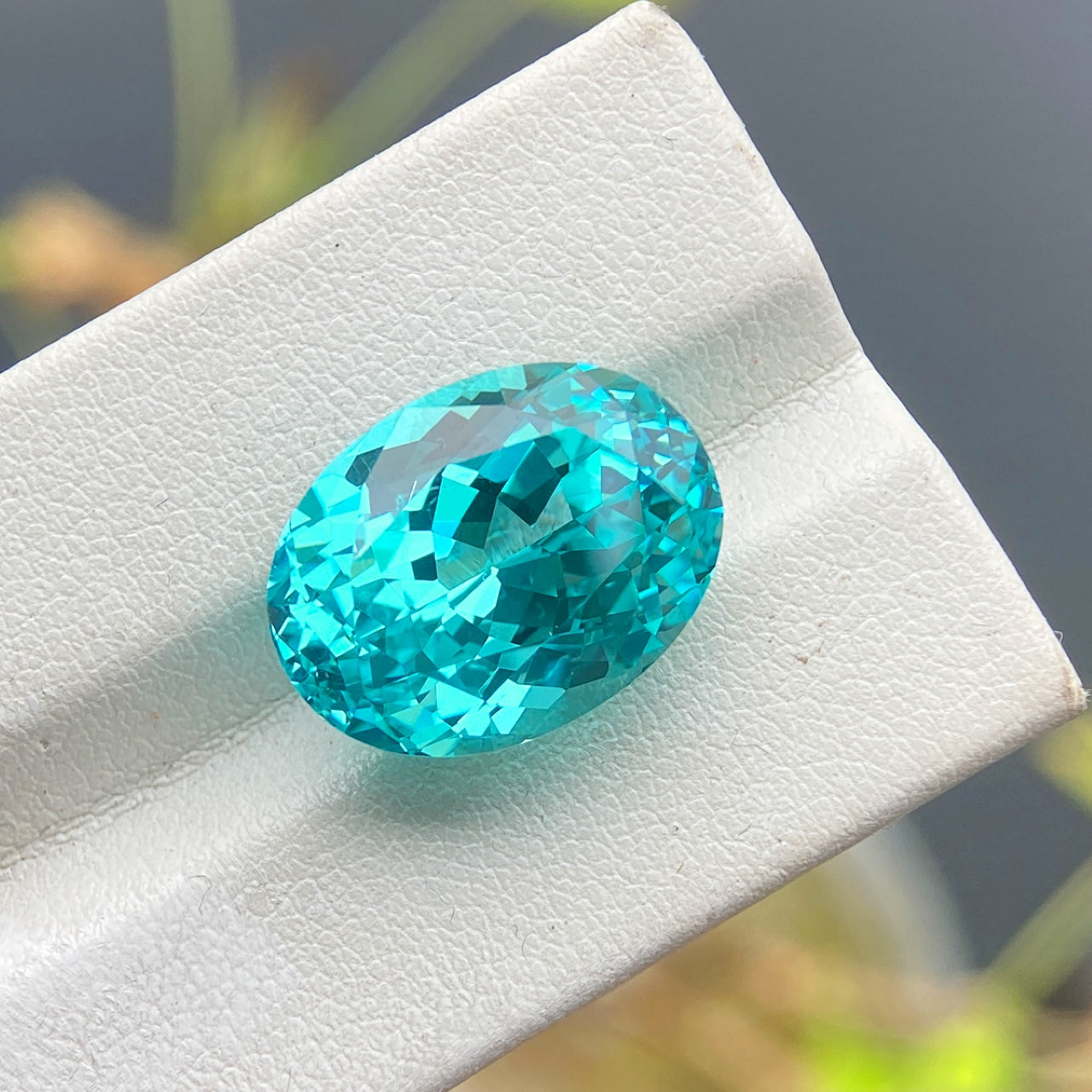 Czochralski Lab Grown Paraiba Oval Shape