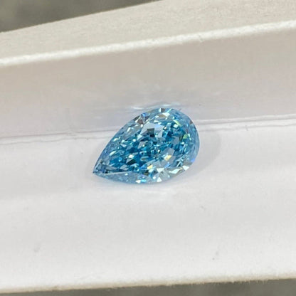 HPHT Lab Grown Blue Color Diamonds Briolette Shape 0.5ct~5.0ct VVS/VS With IGI Certificate