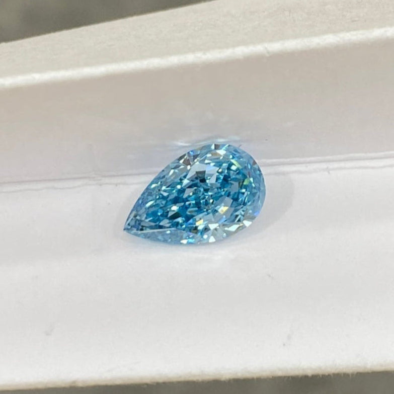 HPHT Lab Grown Blue Color Diamonds Briolette Shape VVS/VS With IGI Certificate