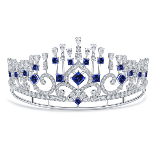 S925 Silver 28.235ct Blue Gang Crown W