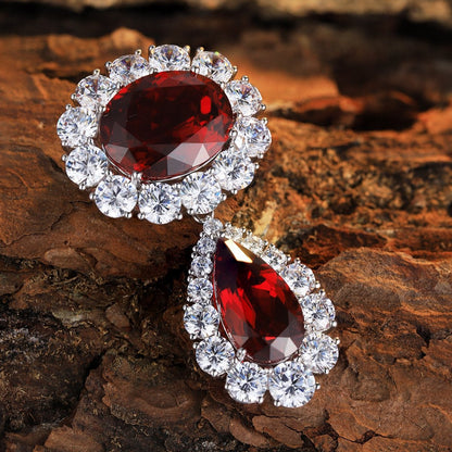 18K Gold 21.52ct Lab Grown Ruby Treasure Brooch A