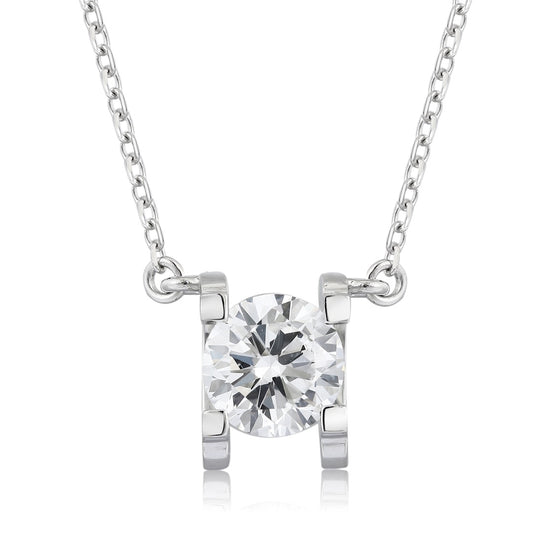 PT950 1.0ct Bull Head Cultivation Drill Chain