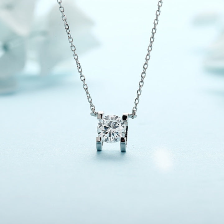 PT950 1.0ct Bull Head Cultivation Drill Chain