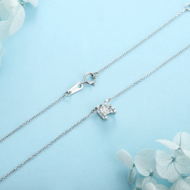 PT950 1.0ct Bull Head Cultivation Drill Chain