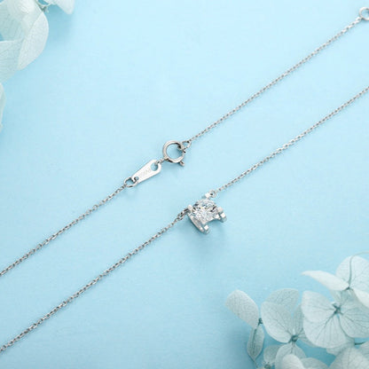 PT950 1.0ct Bull Head Cultivation Drill Chain