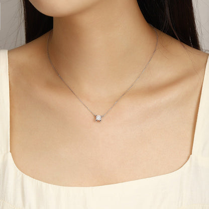 PT950 1.0ct Bull Head Cultivation Drill Chain